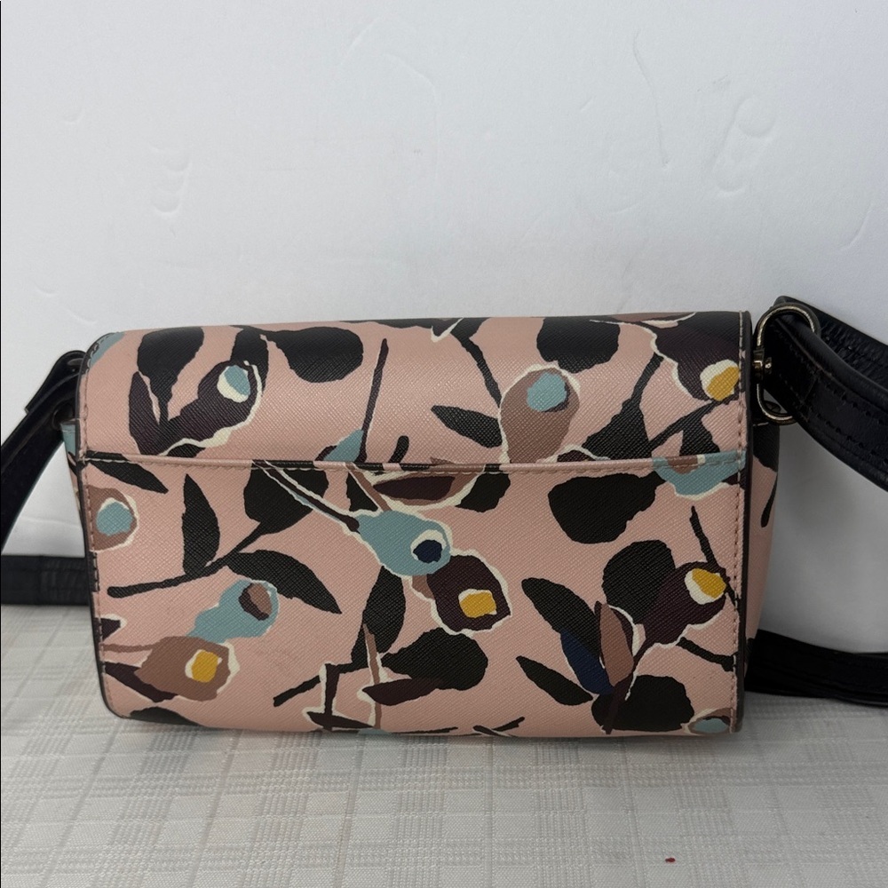 Kate Spade Cameron Paper Rose Saffiano Leather Crossbody Purse Shoulder Bag - Picture 3 of 10